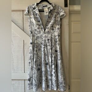 Hearts and Roses Floral Midi Dress